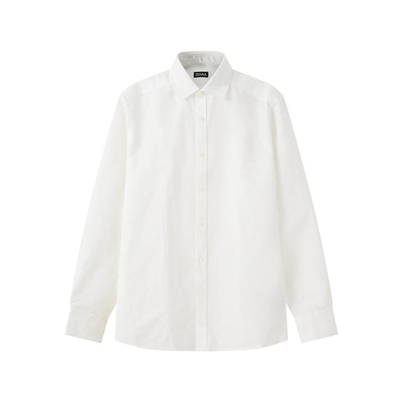 Ermenegildo Zegna Shirts Men's White Lapel Moderate Other