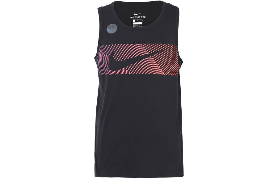 Nike Nike Dri Fit Tank Tops Men's Black Crew Neck Moderate Straight Fit