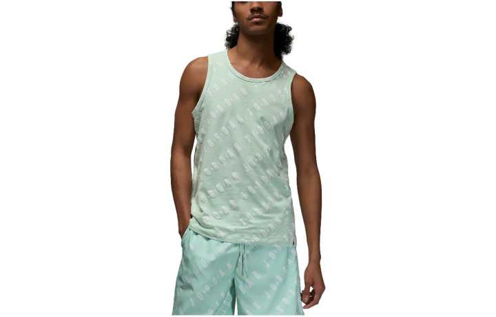 Jordan Jordan Tank Tops Men's Teal Crew Neck Moderate Other