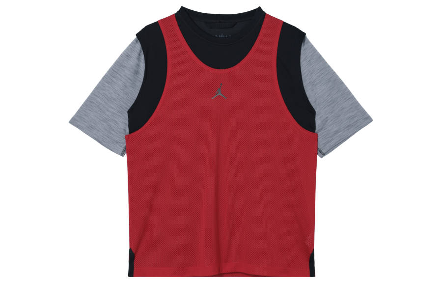 Jordan Jordan Tank Tops Men's Red Crew Neck Moderate Straight Fit