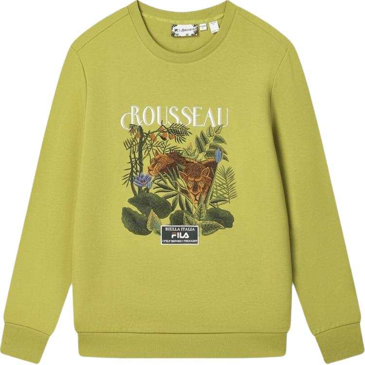 FILA x LUSUO Sweatshirt Men's Emerald Yellow Green