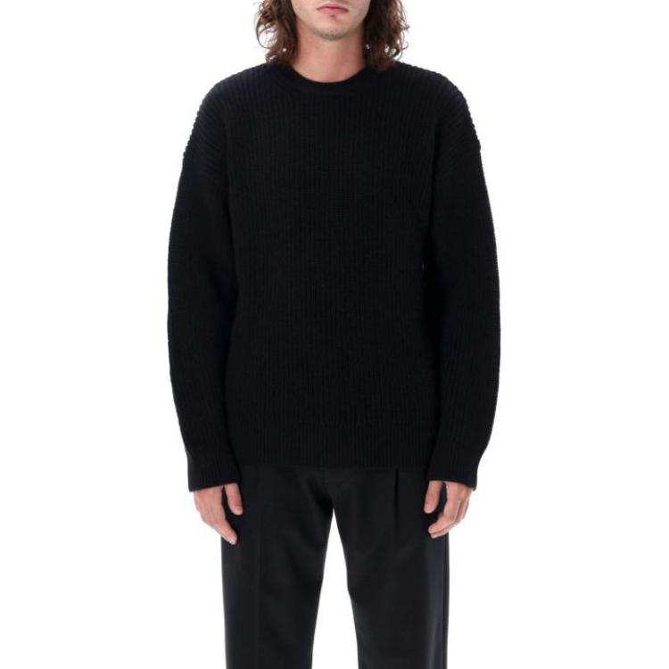 Marine Serre Ribbed Knit Crewneck Jumper