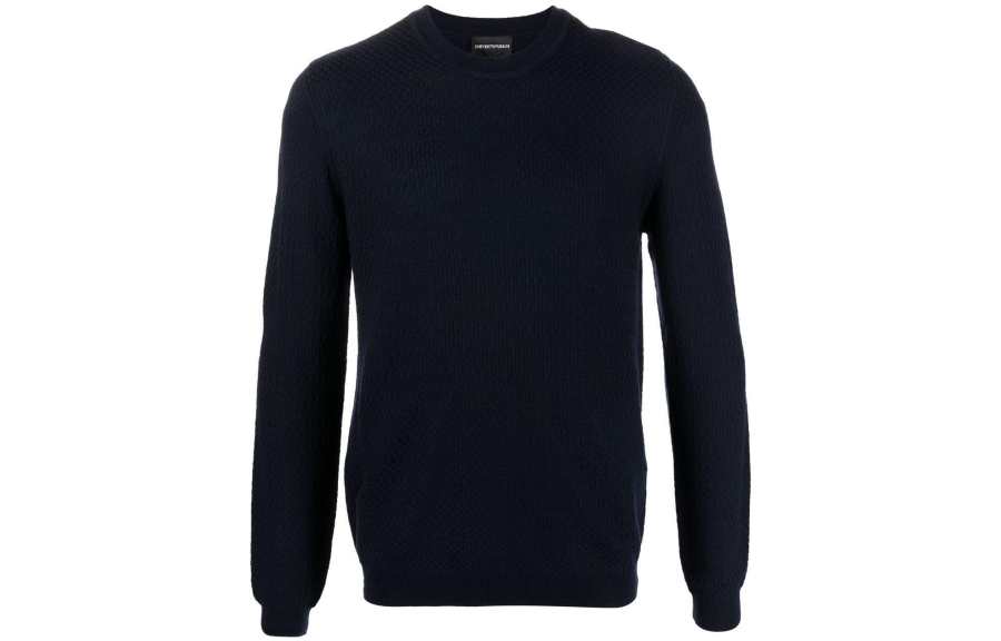 EMPORIO ARMANI FW22 Sweater Men's Marine Blue