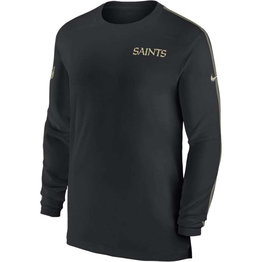 Nike Nike New Orleans Saints Sideline Coach Men's Nike Dri-FIT Nfl Long-Sleeve Top