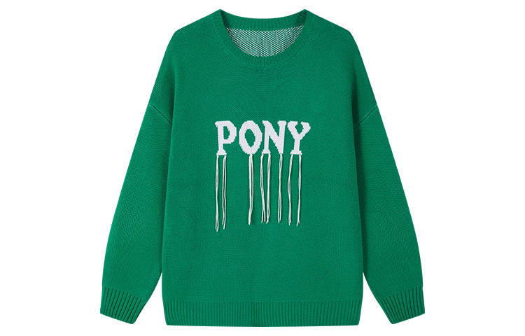 Pony Pony Sweaters Unisex Crew Neck Moderate Other