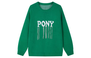Pony Sweaters Unisex Crew Neck Moderate Other
