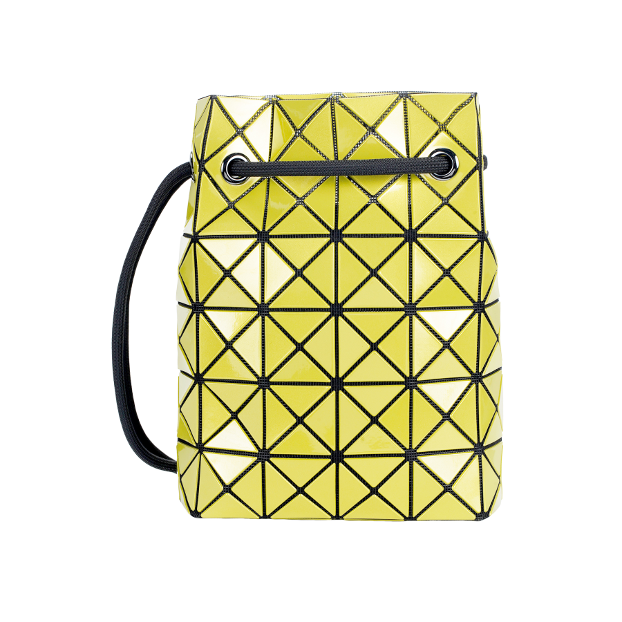 ISSEY MIYAKE Wring Nylon Shoulder Bag, Crossbody Bag Small Women's Light Yellow