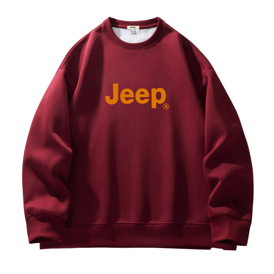 Jeep Jeep Sweatshirts Unisex Crew Neck Thickened Regular