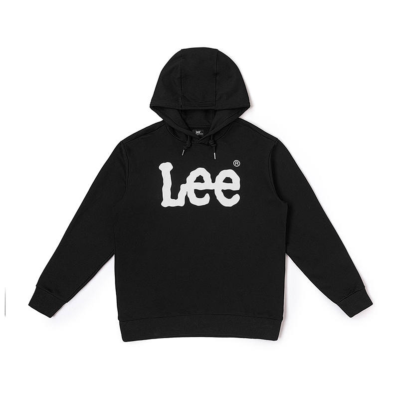 Lee Sweatshirts Men's Black Hooded Moderate Regular