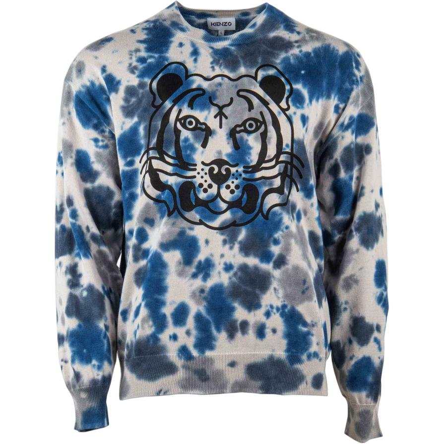 KENZO KENZO Tie Dyed Tiger Detailed Sweatshirt