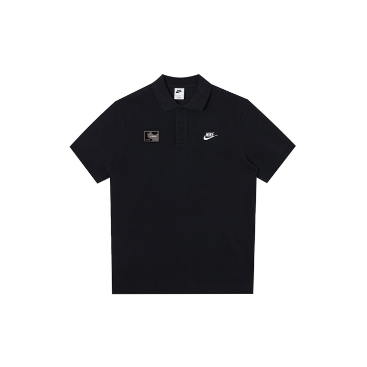 Nike Nike Polo Shirts Men's Black Polo Collar Moderate Straight Fit