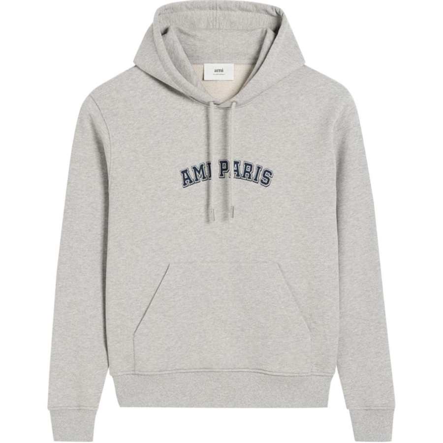 Amiparis logo-print cotton hoodie