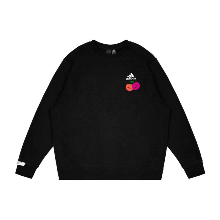 Adidas Adidas Sweatshirts Unisex Black Crew Neck Moderate Regular