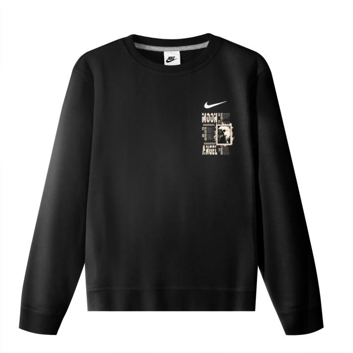 Nike Nike Sweatshirts Unisex Black Crew Neck Moderate Regular