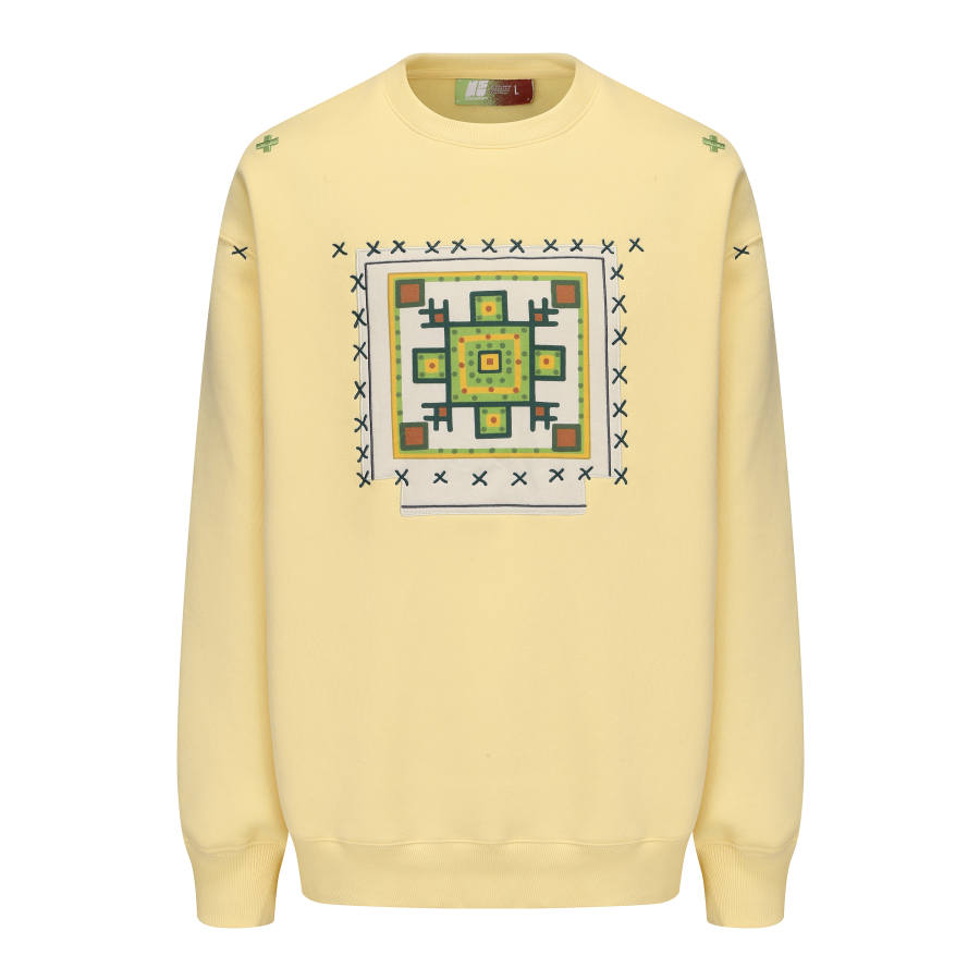 NSTNEW START Sweatshirt Unisex Yellow Cream