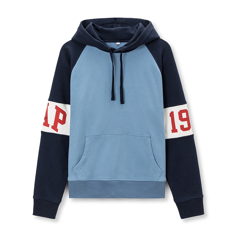 GAP Sweatshirts Men's Navy Blue Hooded Moderate
