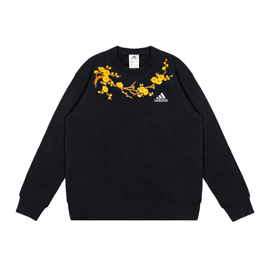 Adidas Adidas Sweatshirts Unisex Black Crew Neck Moderate Regular
