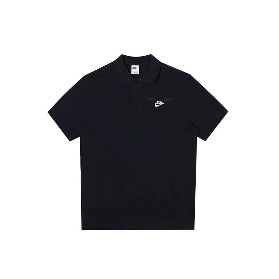 Nike Nike Polo Shirts Men's Black Polo Collar Moderate Straight Fit