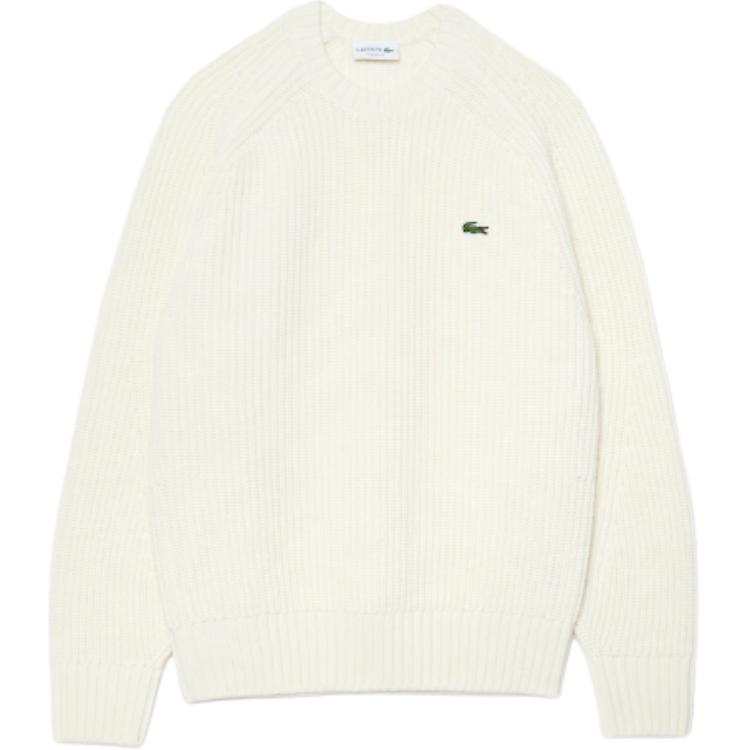 LACOSTE Logo Embroidered Crewneck Knitted Jumper