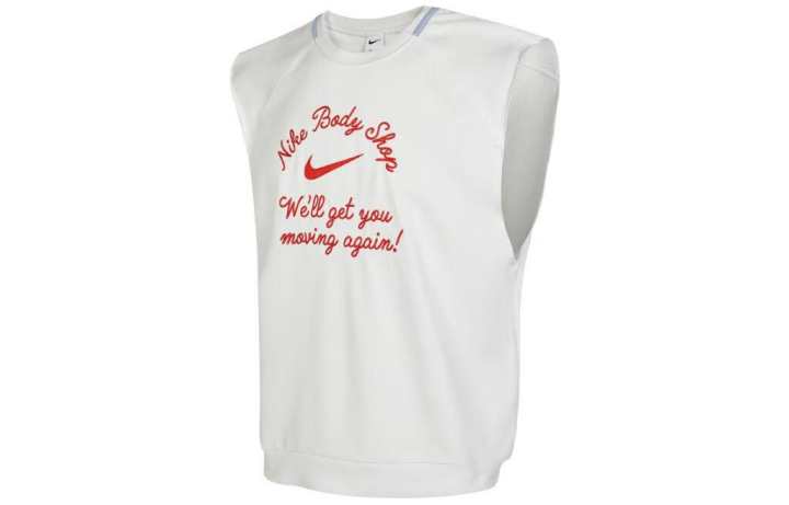 Nike Nike Tank Tops Men's White Crew Neck Thin