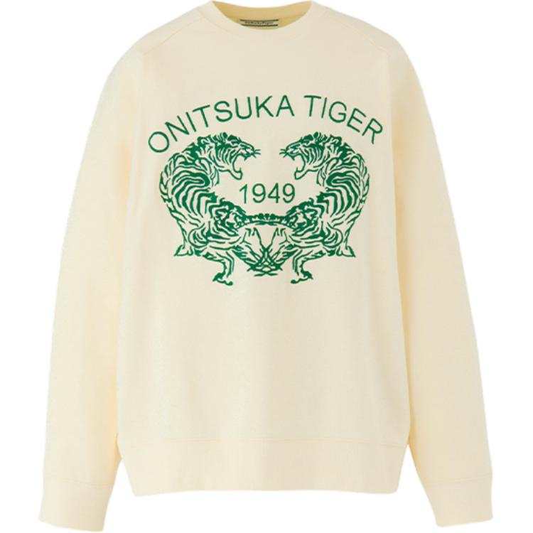 Onitsuka Tiger FW24 Sweatshirt Unisex Ecru