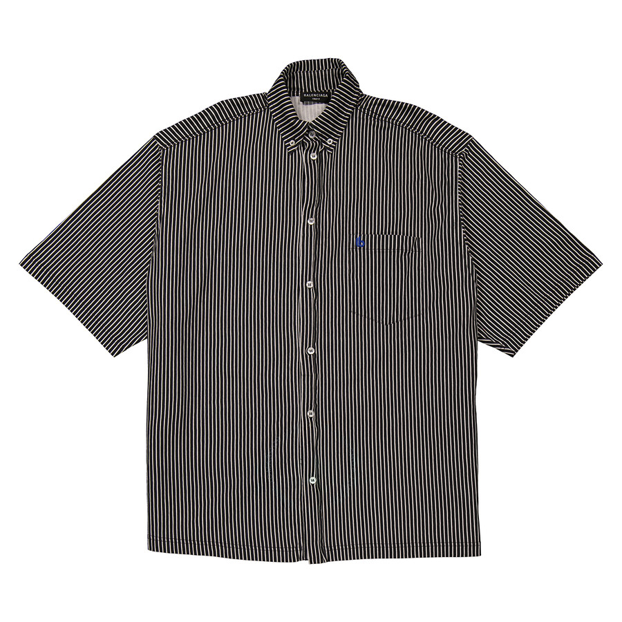 Balenciaga Shirt, Regular Fit Men's Black