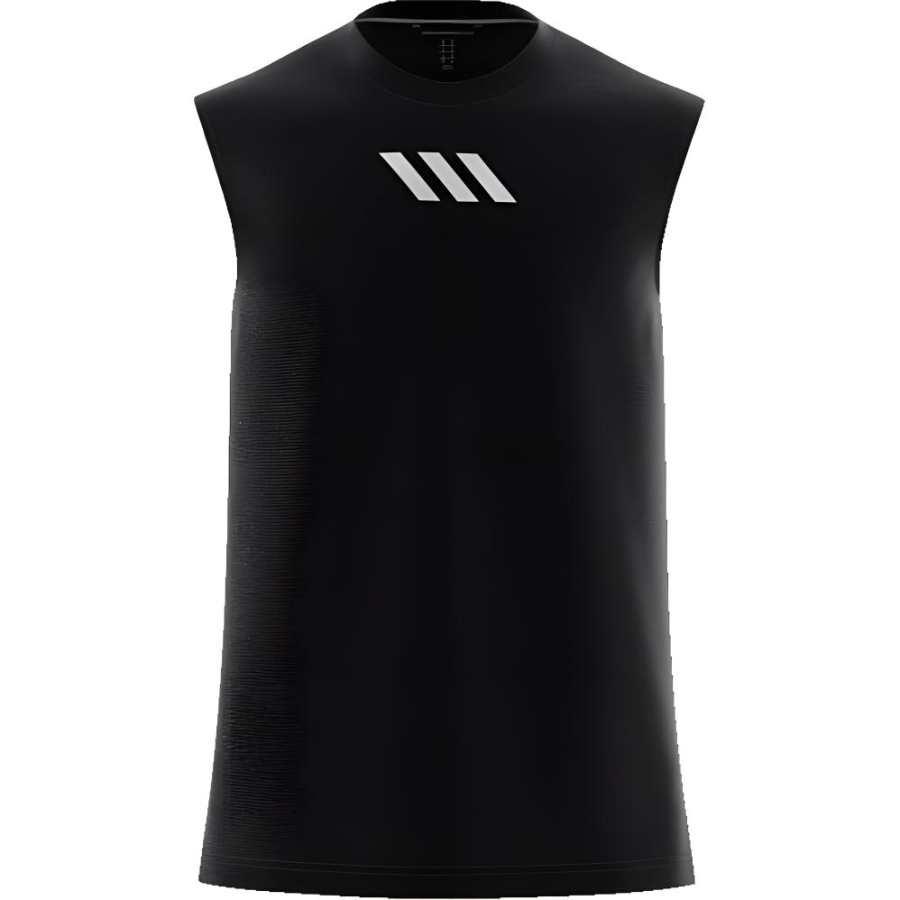 Adidas Adidas Tank Tops Men's Black Crew Neck Moderate Straight Fit