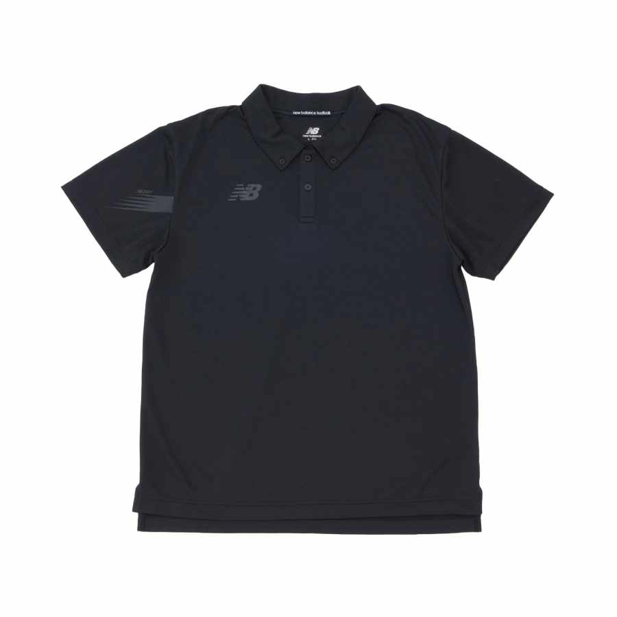 New Balance New Balance Out Collection Black Out Collection Polo Shirt Men's Black