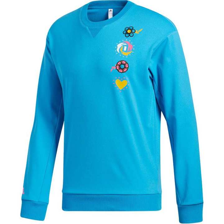 Adidas Adidas Sweatshirts Men's Blue Crew Neck Moderate Other