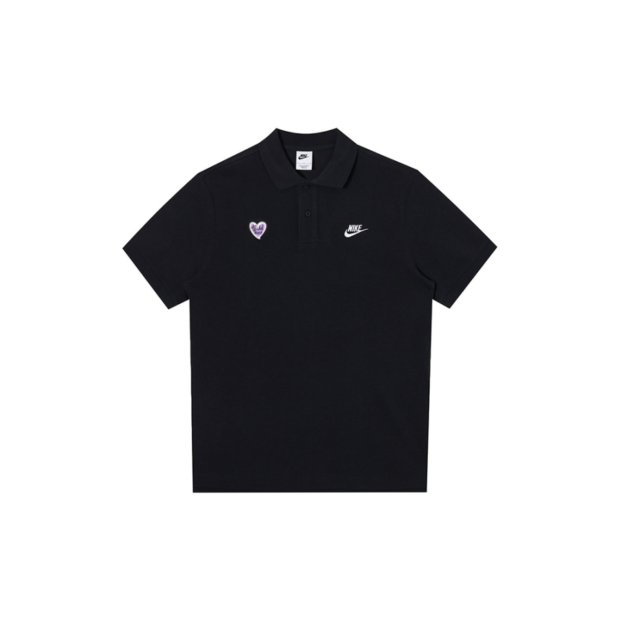 Nike Nike Polo Shirts Men's Black Polo Collar Moderate Straight Fit