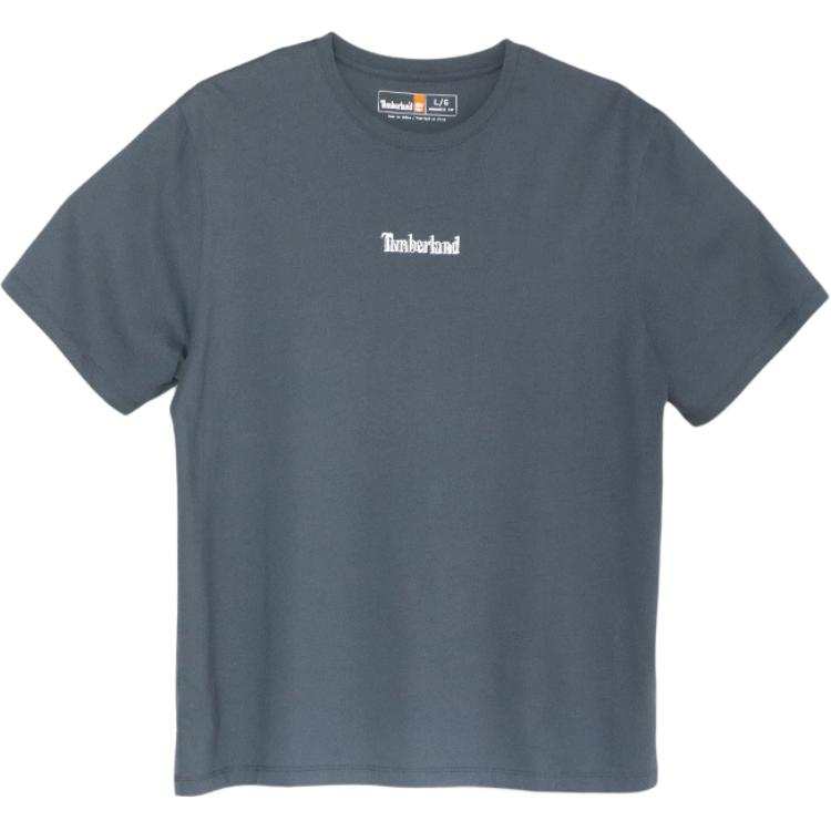 Timberland T Shirts Men's Blue Crew Neck Moderate
