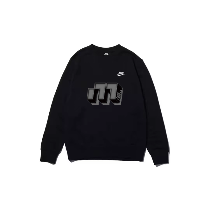 Nike Nike Sweatshirts Unisex Black Crew Neck Moderate Regular