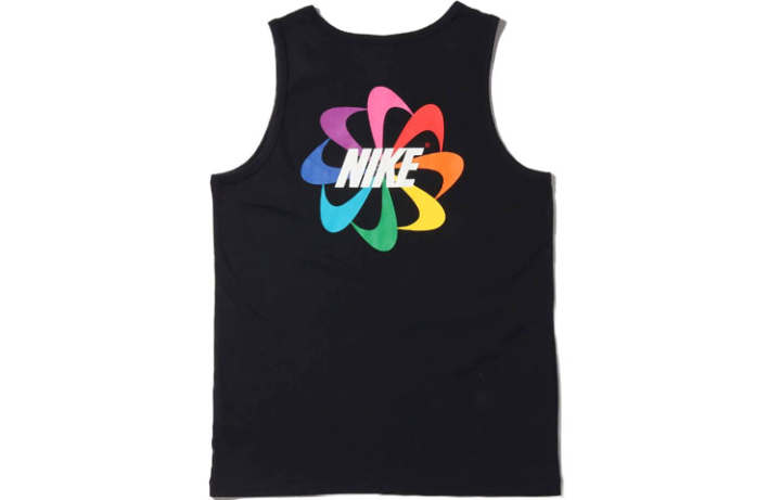 Nike Nike Tank Tops Men's Black Crew Neck Moderate Straight Fit
