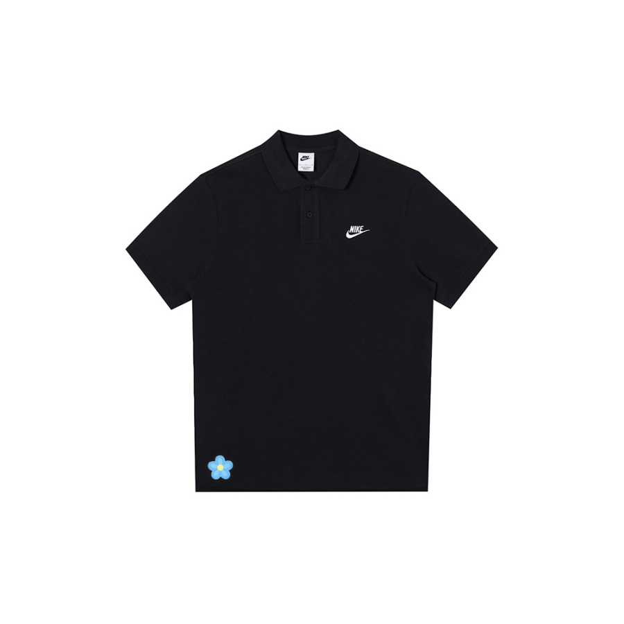 Nike Nike Polo Shirts Men's Black Polo Collar Moderate Straight Fit