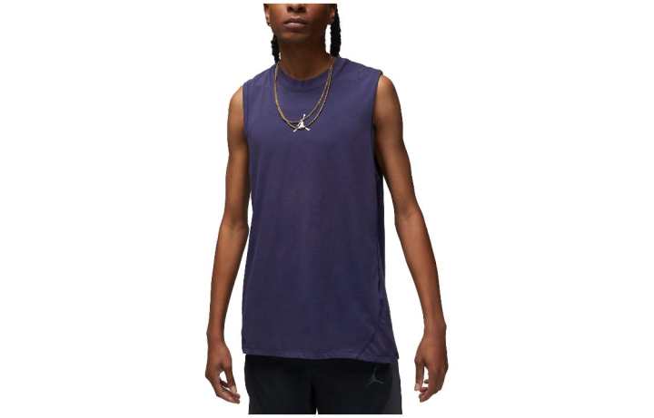 Jordan Jordan Tank Tops Men's Dark Violet Crew Neck Moderate Other