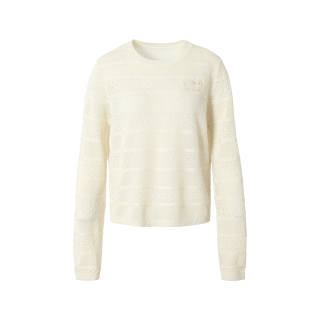 YADcrew Sweaters Unisex Ecru Crew Neck Moderate Other