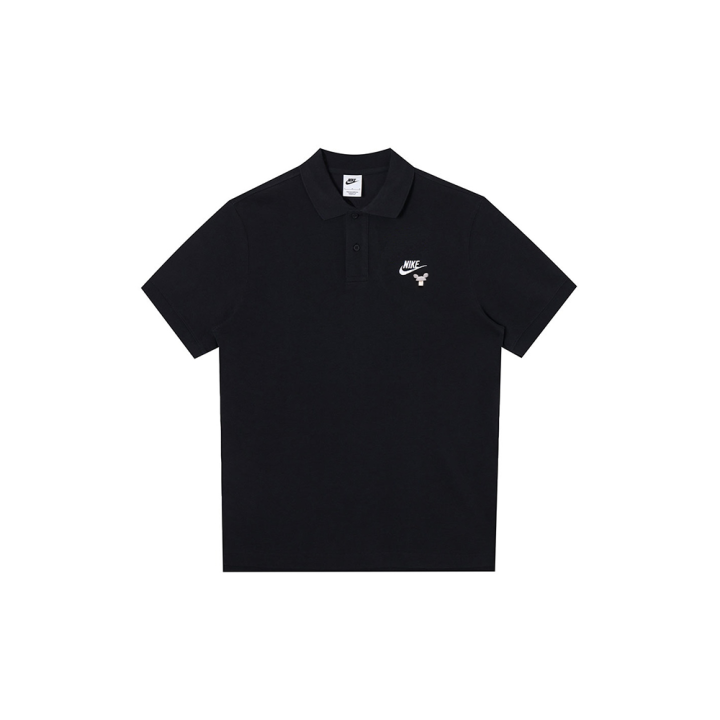 Nike Nike Polo Shirts Men's Black Polo Collar Moderate Straight Fit