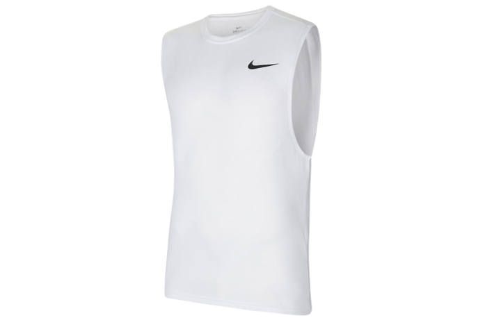 Nike Nike Tank Tops Men's White Crew Neck Thin Straight Fit