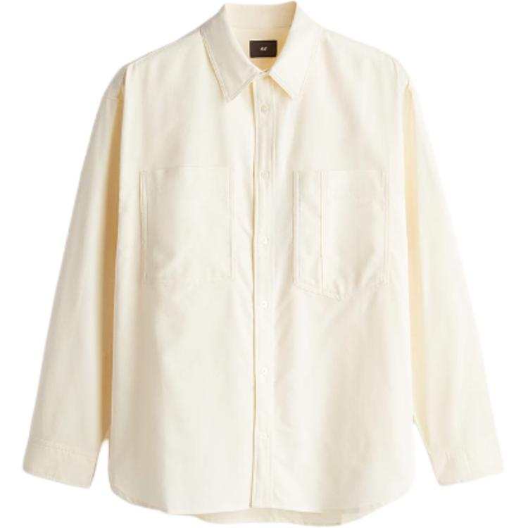 H&M H&M Shirts Men's Light Beige Lapel Moderate Other