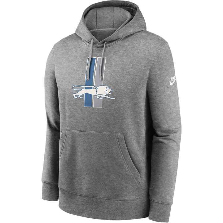 Nike Nike Detroit Lions Rewind Club Logo Men’s Nike Nfl Pullover Hoodie