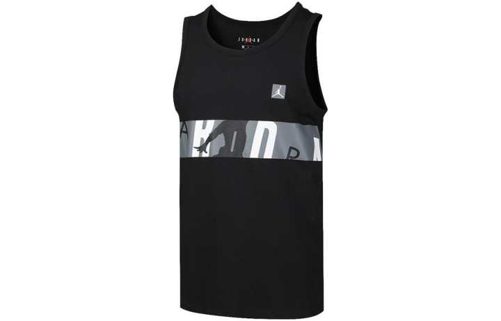 Jordan Jordan Tank Tops Men's Black Crew Neck Moderate Other