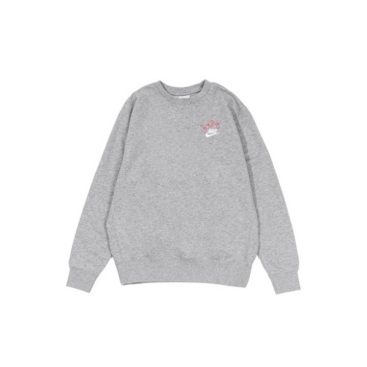 Nike Nike Sweatshirts Men's Gray Crew Neck Moderate Regular