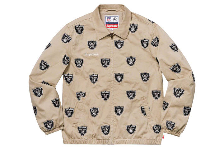 Supreme Supreme Nfl X Raiders X '47 Embroidered Harrington Jacket