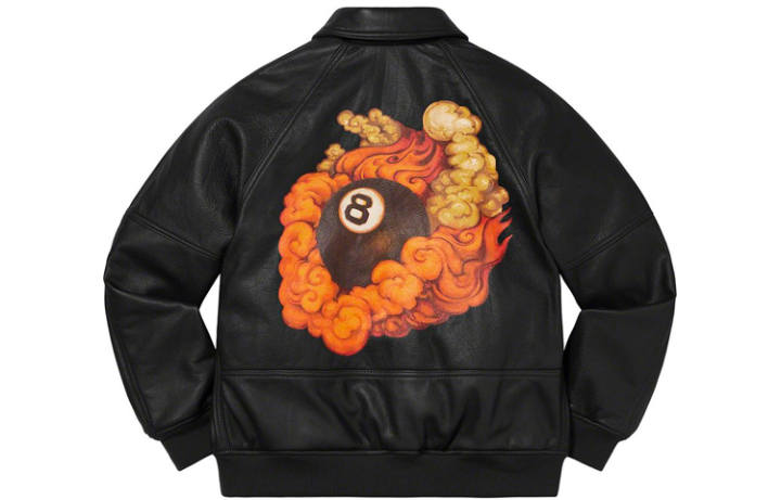 Supreme Supreme Martin Wong Leather Varsity