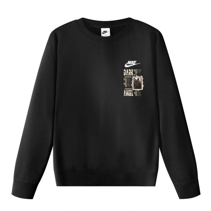 Nike Nike Sweatshirts Unisex Black Crew Neck Moderate Regular