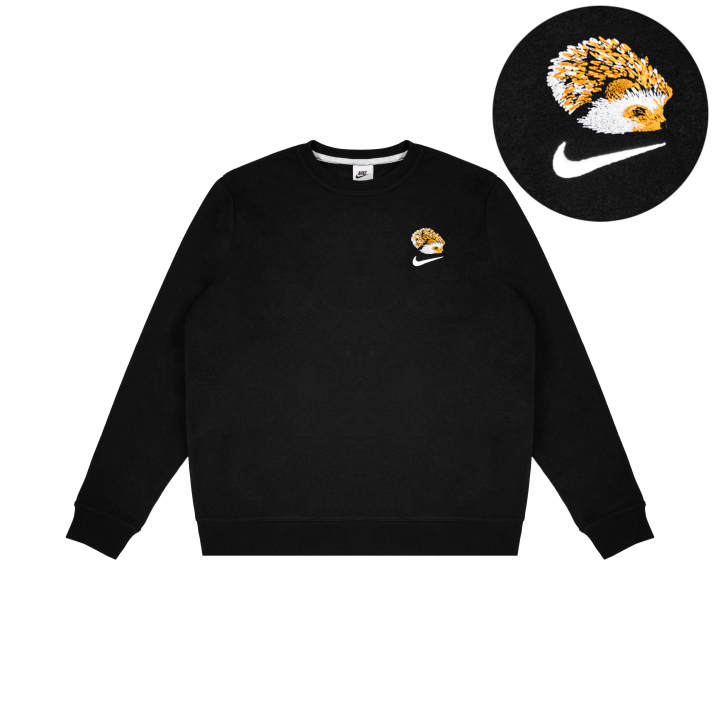 Nike Nike Sweatshirts Unisex Black Crew Neck Thickened Regular