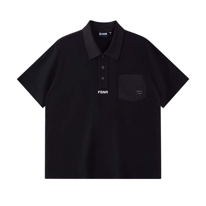 FILA FUSION Polo Shirt Men's Jet Black