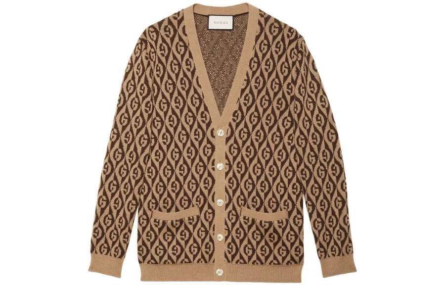 GUCCI Pre Owned 10's G Rhombus Cardigan