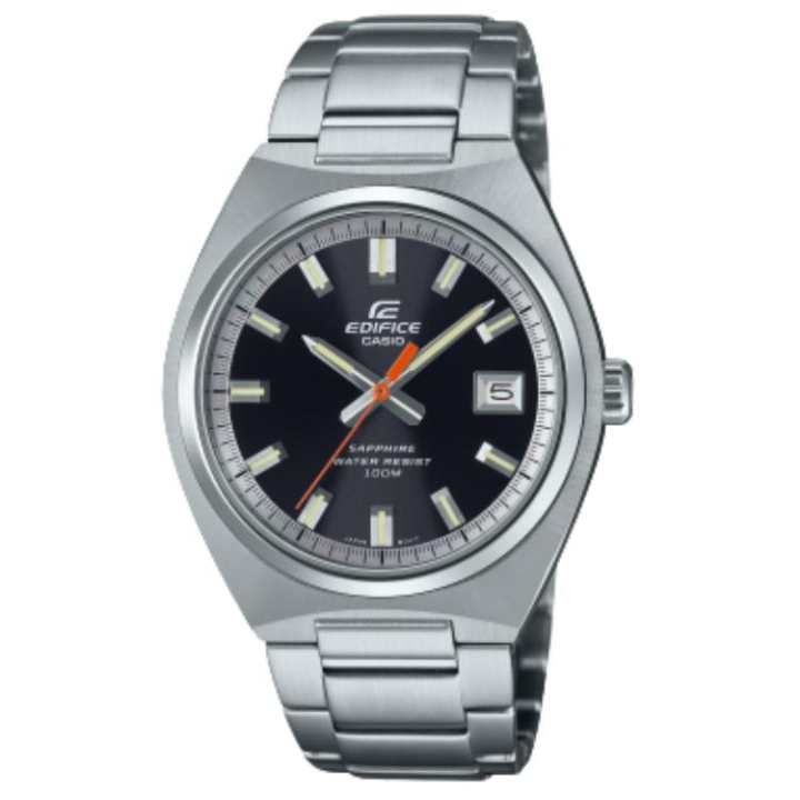 CASIO CASIO EDIFICE Quartz Movement Stainless Steel Strap Watch Men's Watches Black Dial
