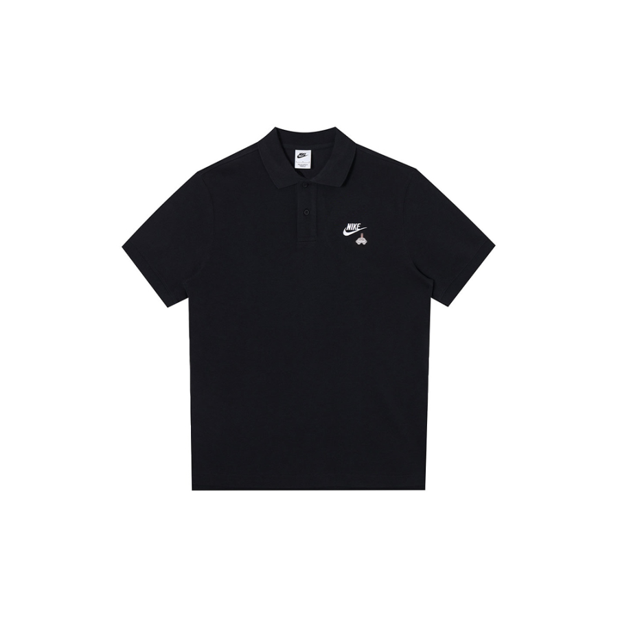 Nike Nike Polo Shirts Men's Black Polo Collar Moderate Straight Fit